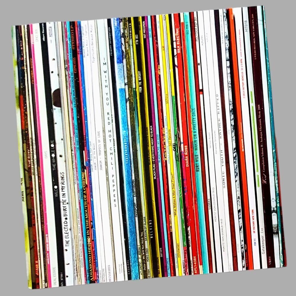Vinyl Record Album Spine Abstract Art Print Room Decor Gift